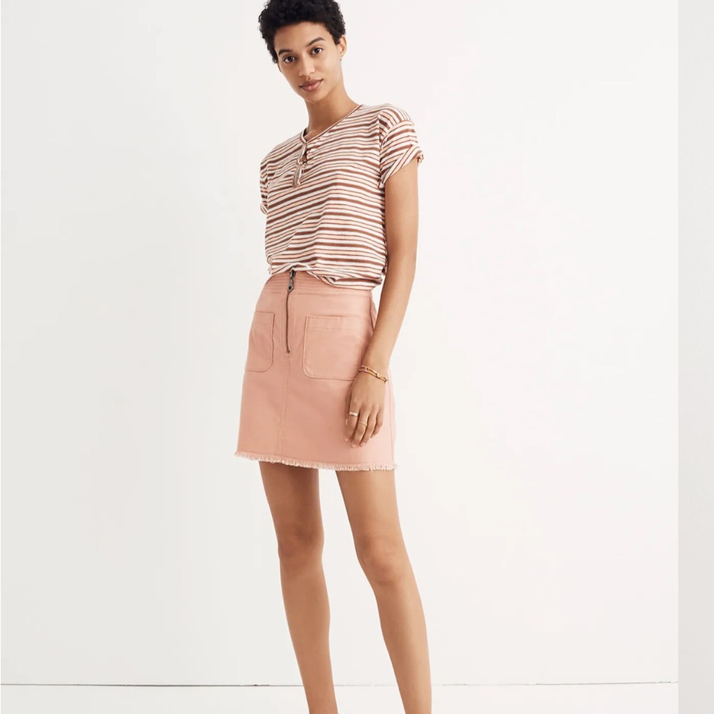 Madewell Vintage Coral Mini Skirt